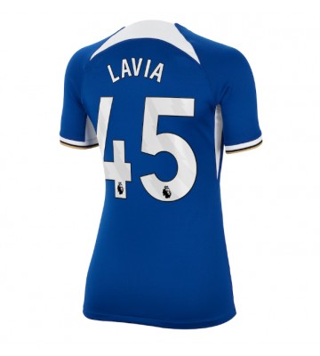 Chelsea Romeo Lavia #45 Koszulka Podstawowych Kobiety 2023-24 Krótki Rękaw